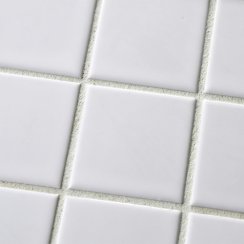 Matt White Large Square 30.6cm x 30.6cm (4.8cm x 4.8cm) Mosaic Tile