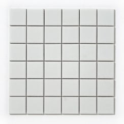 Matt White Square 30.6cm x 30.6cm (4.8cm x 4.8cm) Mosaic Tile
