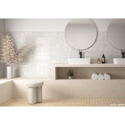 Menorca White 10cm x 10cm Wall Tile