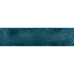 Metal Brick Blue Lux 6cm x 24cm Wall Tile
