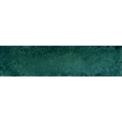 Metal Brick Green Lux 6cm x 24cm Wall Tile
