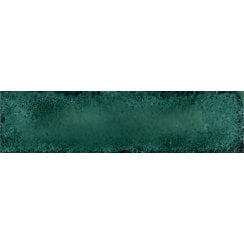 Metal Brick Green Lux 6cm x 24cm Wall Tile