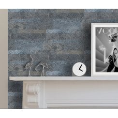 Metal Frost Stone  15cm x 60cm Peel & Stick Panel Tile