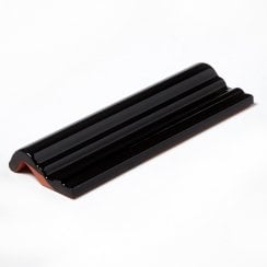 Metro Black 5cm x 15cm Dado Border Tile