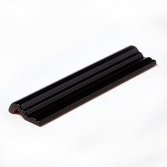 Metro Black 5cm x 20cm Dado Border Tile