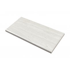 Metro Brick Flat Stone Effect Blanco 7.5cm x 15cm Wall Tile