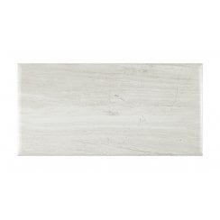 Metro Brick Flat Stone Effect Blanco 7.5cm x 15cm Wall Tile