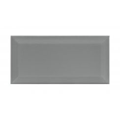Metro Brick Gloss Chelsea Grey 10cm x 20cm Bevelled Wall Tile