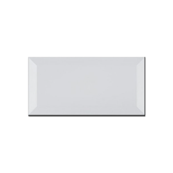 Metro Brick Gloss Grey 10cm x 20cm Wall Tile