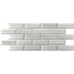 Metro Brick Gloss Travertino Gris 10cm x 30cm Wall Tile