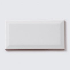 Metro Brick Matt White 10cm x 20cm Wall Tile