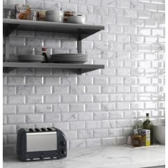 Metro Carrara Gloss 10cm x 20cm Wall Tile
