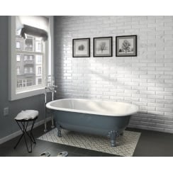 Metro Carrara Gloss 7.5cm x 30cm Wall Tile