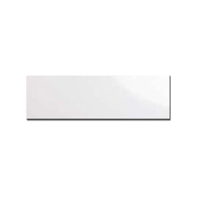 Metro Flat Gloss White 10cm x 30cm Wall Tile