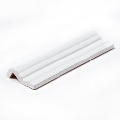 Metro White 5cm x 15cm Dado Border Tile