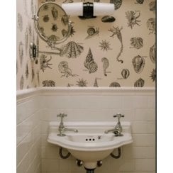 Metro White 5cm x 20cm Dado Border Tile