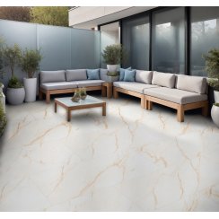 Miami Marble Gold 60cm x 120cm x 2cm Slab Outdoor Tile