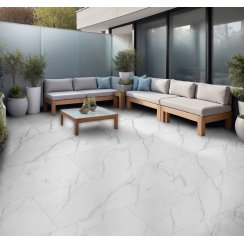 Miami Marble Grey 60cm x 120cm x 2cm Slab Outdoor Tile Pallet Deal