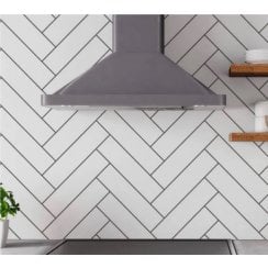 Microline White Matt 5cm x 20cm Wall Tile