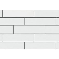 Microline White Matt 5cm x 20cm Wall Tile