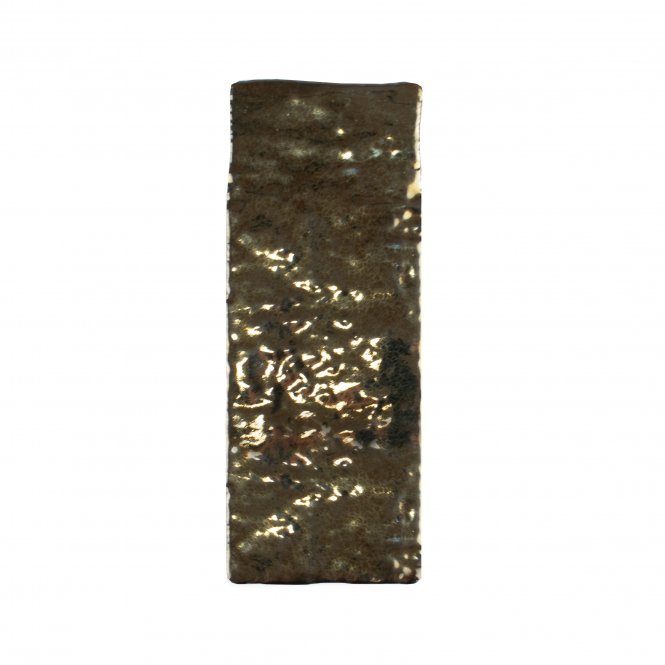 Minibru Crackle Gold Chip 3.8cm x 11cm Mosaic Tile 