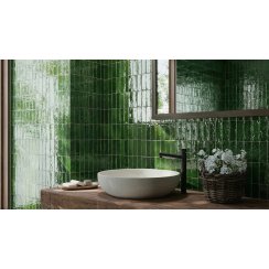 Minibru Crackle Jungle 33.7cm x 32.2cm Mosaic Tile 