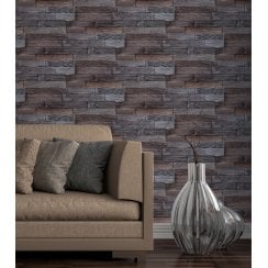 Mix Light Brown Wood  15cm x 60cm Peel & Stick Panel Tile