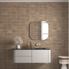 Miyako Amber Brown 10cm x 15cm Wall and Floor Tile