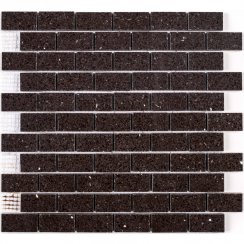 Mocca Brown Brick Gulfstone Quartz 30cm x 30cm (4.8m x 2.3cm) Mosaic Tile