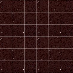 Mocha Brown Gulfstone Quartz Mosaic (4.8cm x 4.8cm) 30cm x 30cm Wall Tile