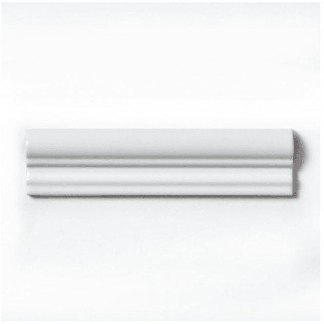 Moldura Colonial White Matt  5cm x 30cm Wall Tile