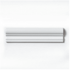 Moldura Colonial White Matt  5cm x 30cm Wall Tile