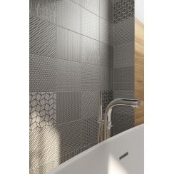 MoodBoard Dark Grey/Light Grey Mix 23.7cm x 23.7cm Wall and Floor Tile