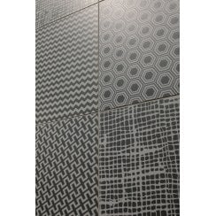 MoodBoard Dark Grey/Light Grey Mix 23.7cm x 23.7cm Wall and Floor Tile