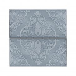 Morris Dahlia Ocean 12.5cm x 25cm Wall Tile