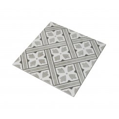 Mr Jones Charcoal 33cm x 33cm Floor Tile