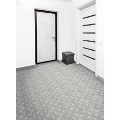 Mr Jones Charcoal 33cm x 33cm Floor Tile
