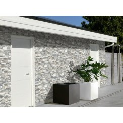 Muretto 3D Grey 16cm x 40cm Wall and Floor Tile