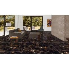 Mythical Black Wall & Floor Tile 60cm x 60cm