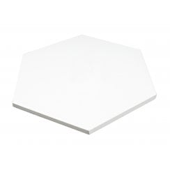 Naples Base Hexagon White 22.8cm x 19.8cm Wall & Floor Tile
