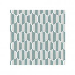 Naples Hexagon Aquamarine 22.8cm x 19.8cm Wall & Floor Tile