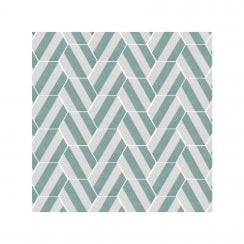 Naples Hexagon Aquamarine 22.8cm x 19.8cm Wall & Floor Tile