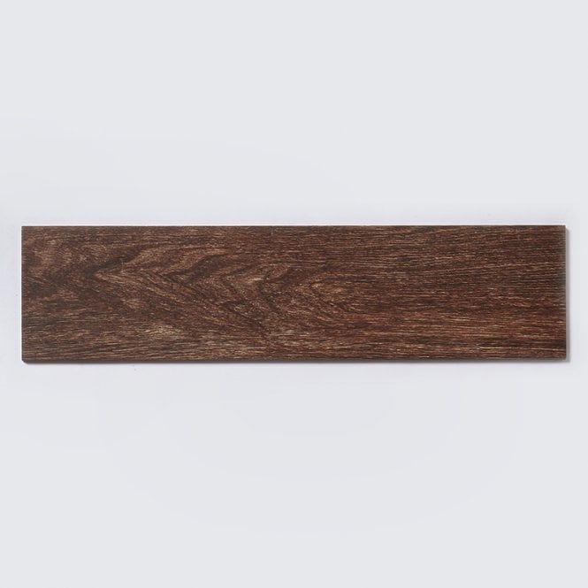 Napoli Dark Wood Effect 15cm x 60cm Glazed Porcelain Tile