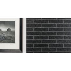 New York Brick Black 6cm x 25cm Wall & Floor Tile (Per Box)