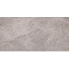 Noir Stone Effect Light Grey 29.7cm x 59.8cm Wall & Floor Tile
