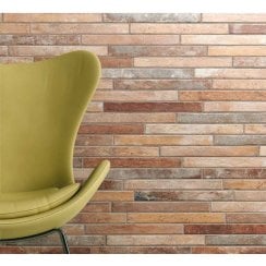 Nolito Multicolour Brick Matt 4.8cm x 45cm Wall & Floor Tile