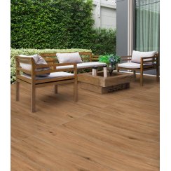 Oakwood Beige 30cm x 120cm x 2cm Slab Outdoor Tile