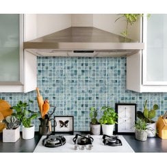 Oasis Ocean Blue 30cm x 30cm (2.3cm x 2.3cm) Mosaic Tile