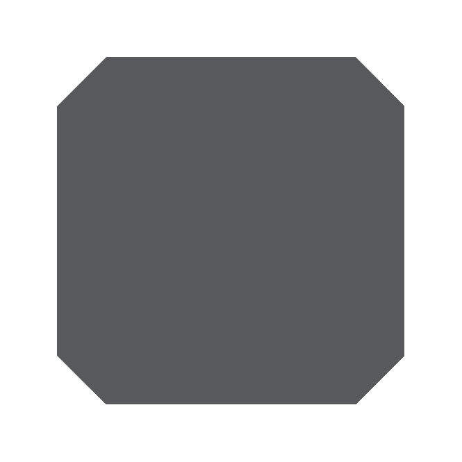 Octagon Cabaret Antracite 20cm x 20cm Wall & Floor Tile