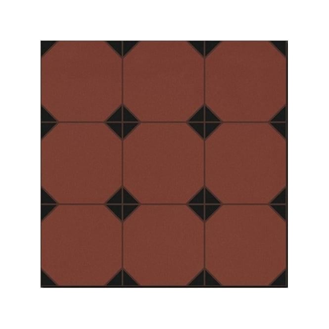 Octagon Terracotta 31.6cm x 31.6cm Wall and Floor Tile